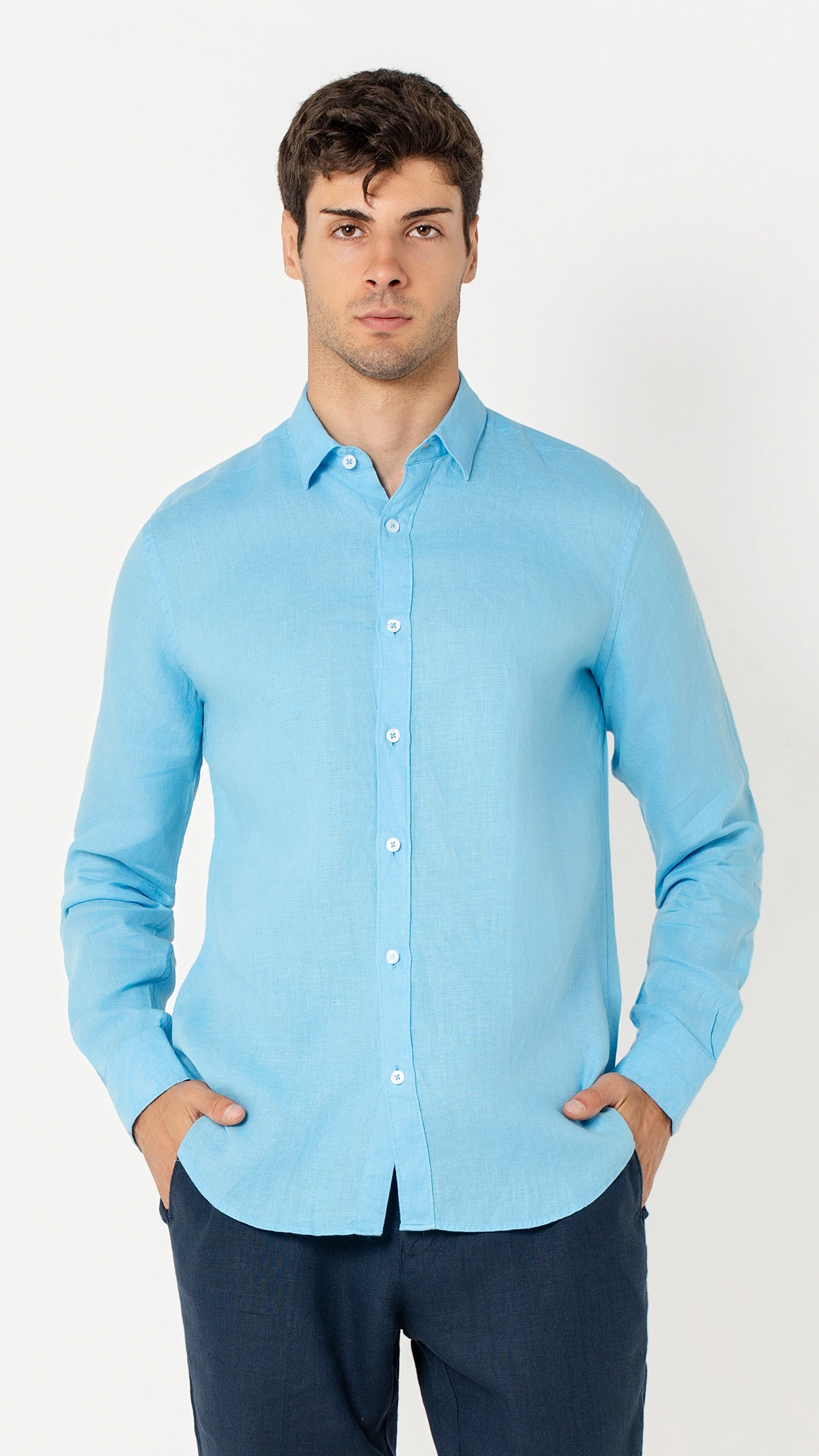 Regular Fit 100% Linen Shirt